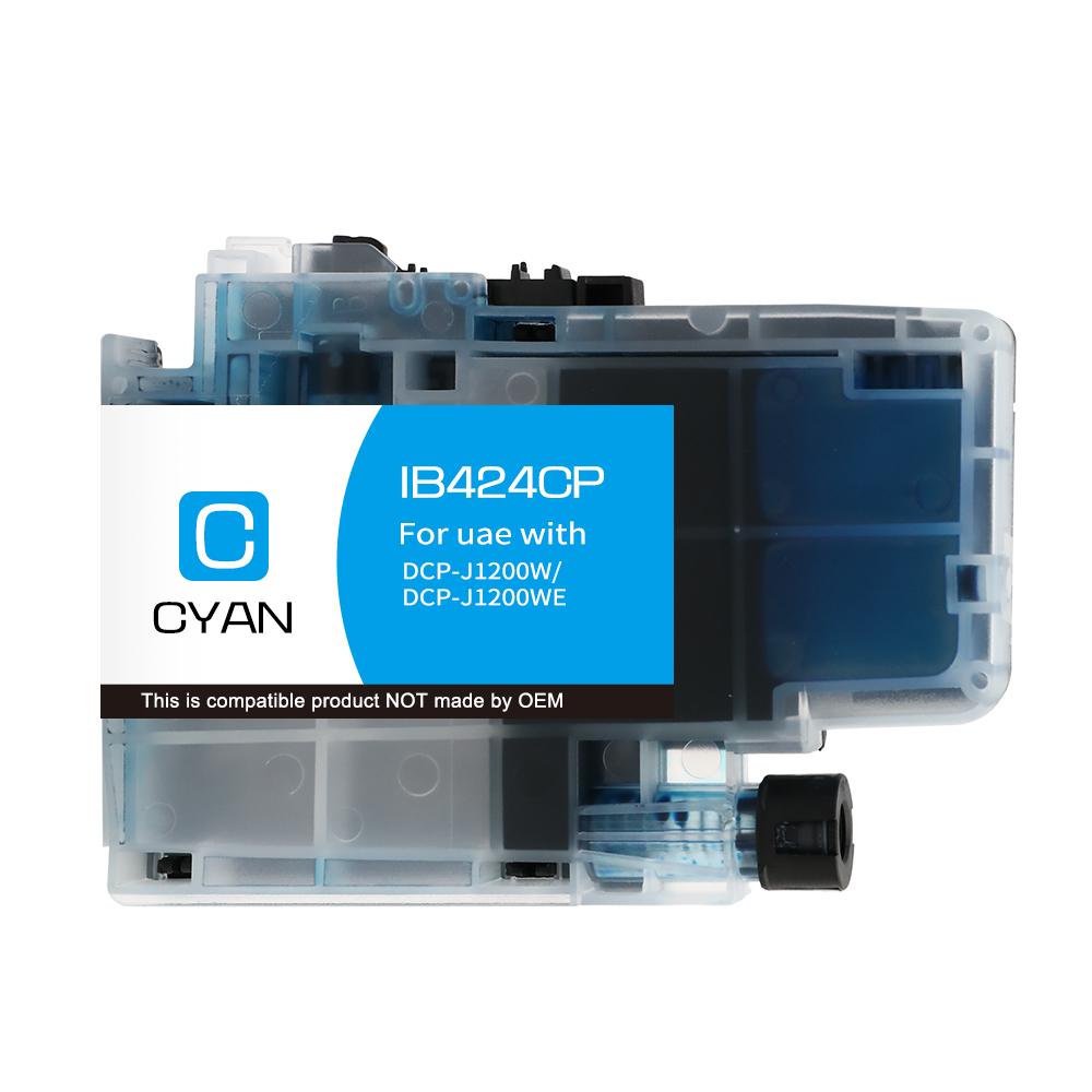 1 Compatible Brother LC424C Cyan Ink Cartridge (LC424C)